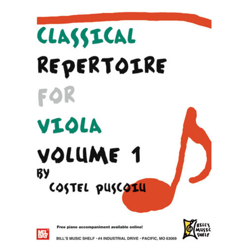 Classical Repertoire For Viola Vol 1 Book