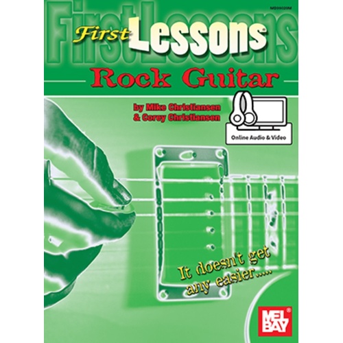 First Lessons Rock Guitar Book/Oa/Ov (Softcover Book/Online Media) Book