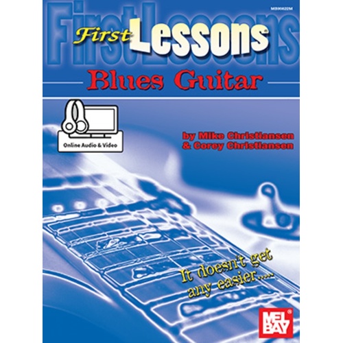 First Lessons Blues Guitar Book/Oa/Ov (Softcover Book/Online Media) Book