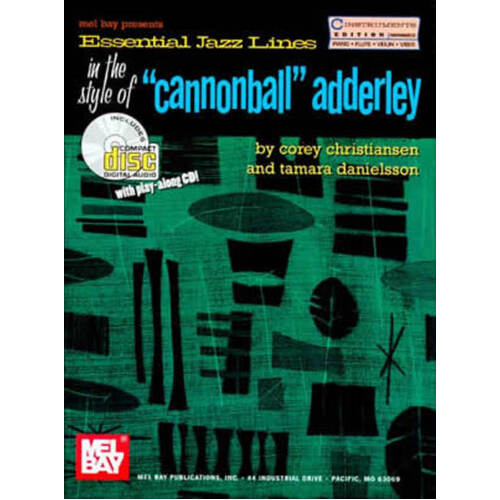 Essential Jazz Lines Style Of Cannonball Adderly C Ed Book/CD
