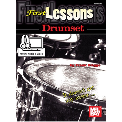 First Lessons Drumset Book/Oa/Ov (Softcover Book/Online Media) Book