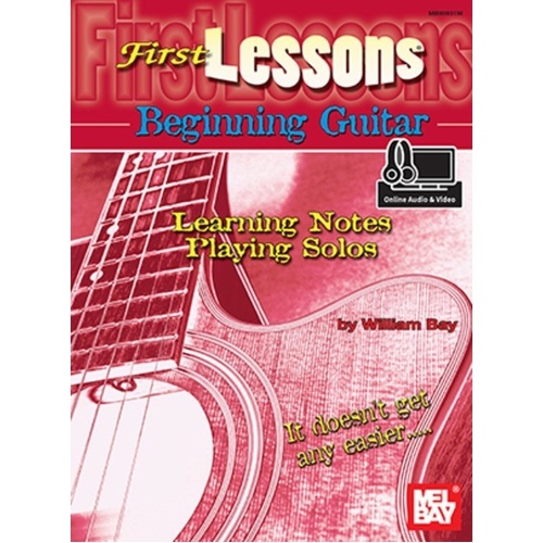 First Lessons Beginning Guitar Book and CD by Mel Bay Publications