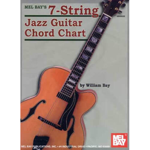7-String Jazz Guitar Chord Chart (Chart Only) Book
