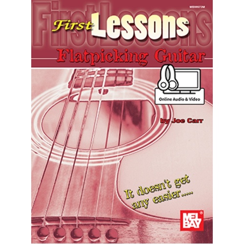First Lessons Flatpicking Guitar Book/Oa/Ov (Softcover Book/Online Media) Book