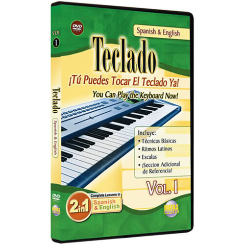 Teclado Keyboard Vol 1 DVD Spanish And English Book