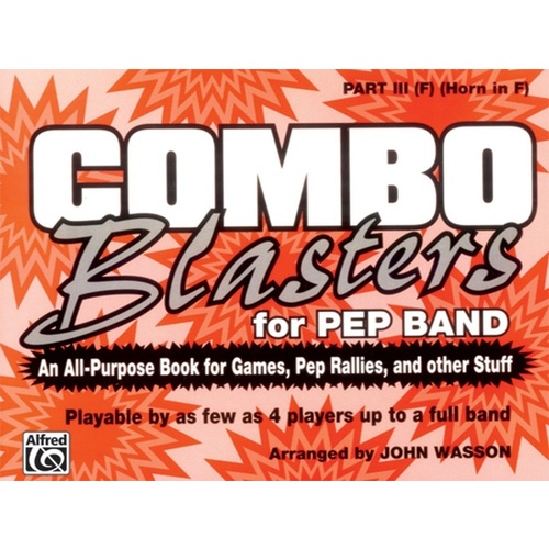 Combo Blasters For Pep Band Marching Band Part 3 F