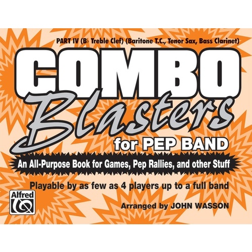 Combo Blasters For Pep Band Marching Band Part 4 Bb Treble