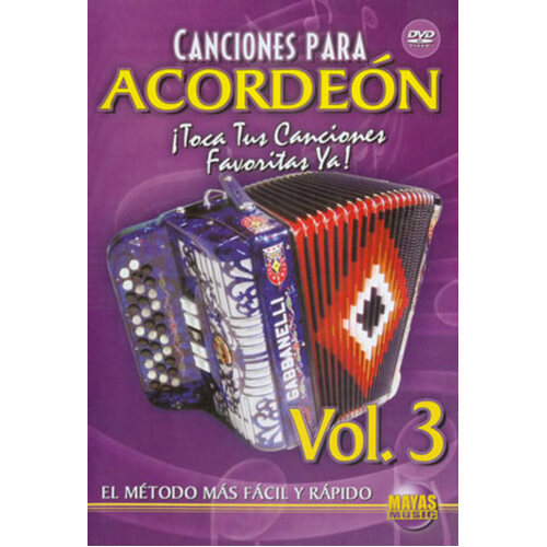 Canciones Para Acordeon Vol 3 Spanish Only