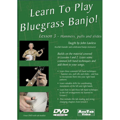 Learn To Play Bluegrass Banjo Lesson 3 (DVD Only)