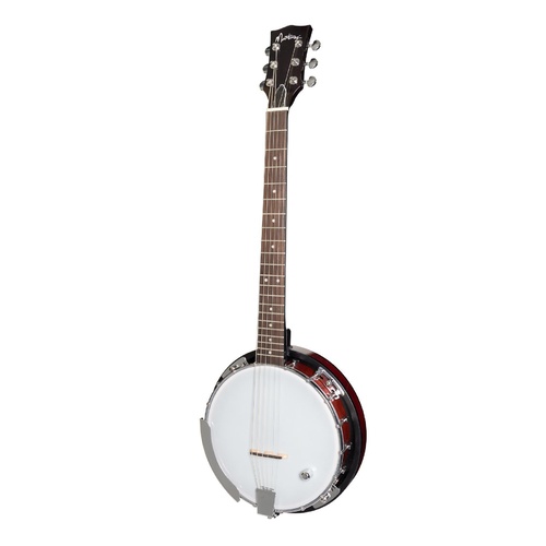 Martinez 6 String Resonator Back Banjo (Sunburst)