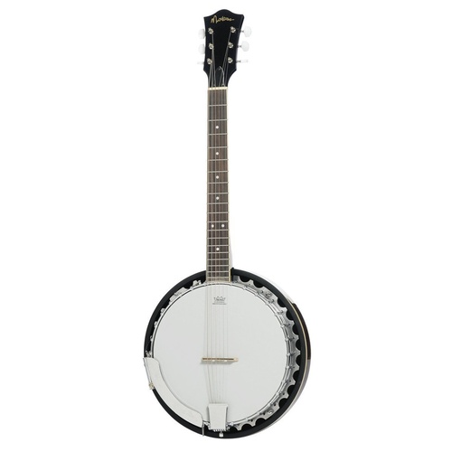 Martinez 6-String Mahogany Electric Banjo (Natural Gloss)