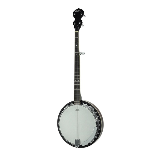 Martinez 5-String Left Handed Mahogany Banjo (Natural Gloss)