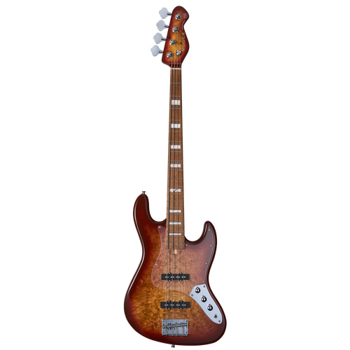 MOOER MBJ410 J Bass-Style Electric Bass Guitar (Red Burst)
