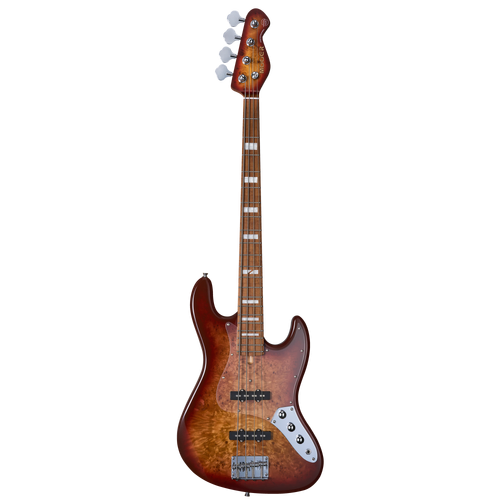 MOOER MBJ410 J Bass-Style Electric Bass Guitar - Red Burst