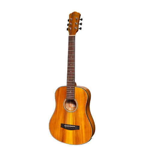 Martinez '51 Series' Acoustic-Electric Babe Traveller Guitar Koa Gloss Finish