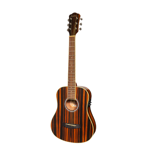 Martinez '51 Series' Left Handed Acoustic-Electric Babe Traveller Guitar Amara Gloss Finish