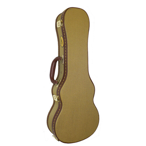 MBT Wooden Tenor Ukulele Case - Tweed Fabric