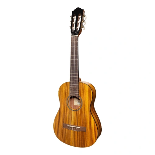 Martinez MC-12T-KOA 1/2 Size Student Classical Guitar with Built-In Tuner, Natural Satin Finish, Koa Wood