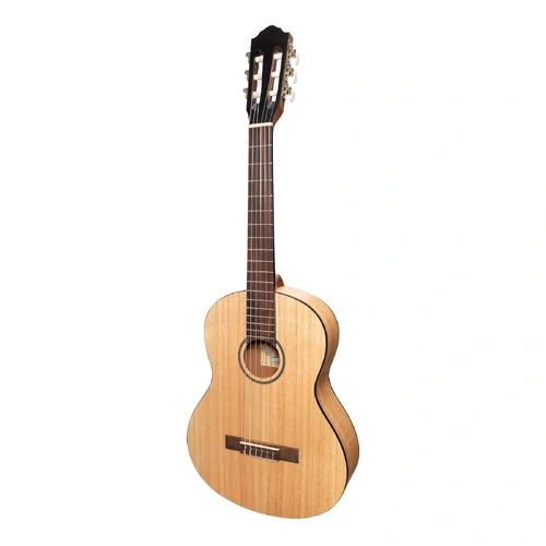 Martinez 3/4 Size Student Classical Guitar with Built-In Tuner - Mindi-Wood