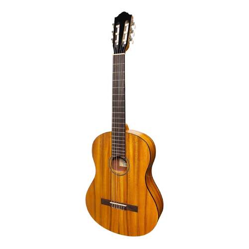 Martinez MC-44T-KOA Full Size Student Classical Guitar with Built-In Tuner, Natural Satin Finish, 6 Nylon Strings, 4/4 Size