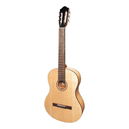 Martinez Full Size Student Classical Guitar with Built-In Tuner (Mindi-Wood) MC-44T-MWD