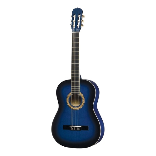 Martinez Full Size Beginner Classical Guitar (Blueburst)