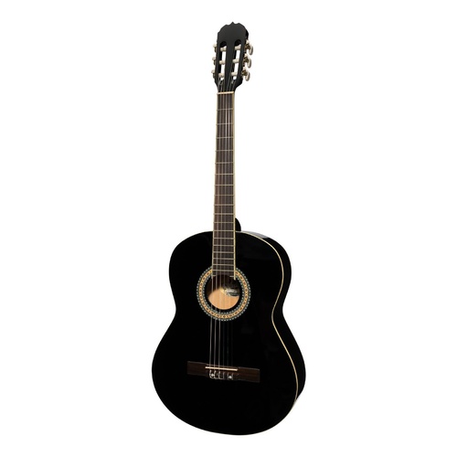 Martinez 'Slim Jim' Full Size Beginner Slim Neck Classical Guitar (Black)