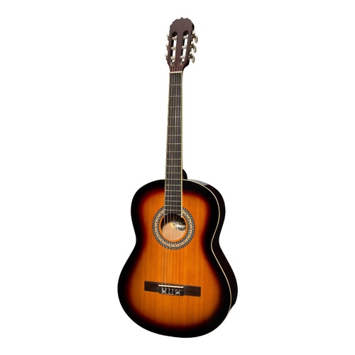 Martinez 'Slim Jim' Full Size Beginner Slim Neck Classical Guitar (Tobacco Sunburst)