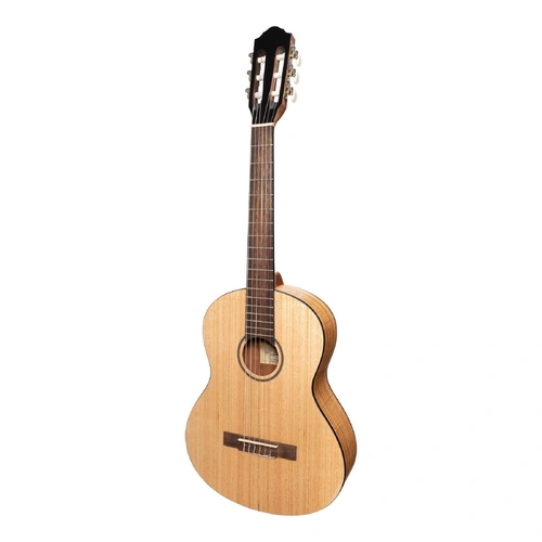 Martinez Slim Jim 3/4 Size Student Classical Guitar with Built-in Tuner, Mindi-Wood, Natural Satin Finish, Right-Handed, Model MC-SJ34T-MWD