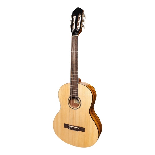 Martinez Slim Jim 3/4 Size Student Classical Guitar with Built-In Tuner - Spruce/Koa
