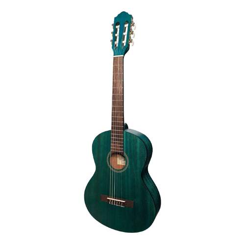 Martinez Slim Jim 3/4 Size Student Classical Guitar with Built In Tuner Teal Green MC-SJ34T-TGR