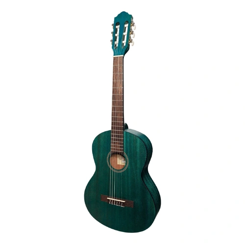 Martinez Slim Jim 3/4 Size Student Classical Guitar with Built-In Tuner Teal Green MC-SJ34T-TGR