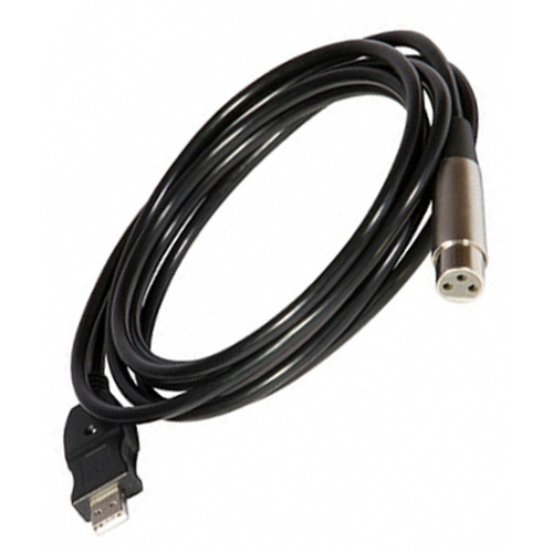 On Stage 10ft Microphone Cable XLR Female to USB for Podcasting and Home Recording