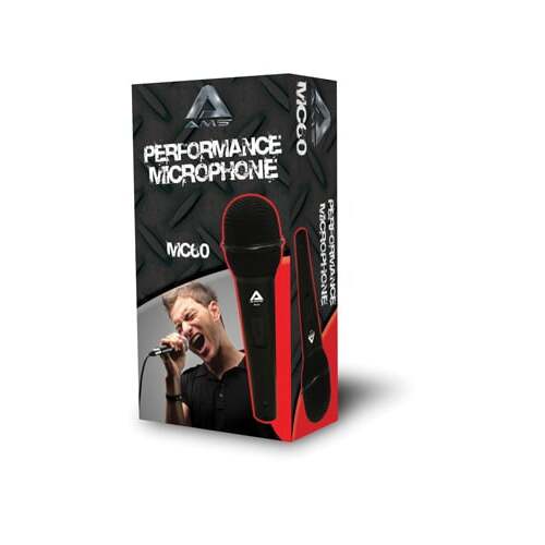 AMS MC60 Unidirectional Microphone On/Off Switch Xlr-Jack