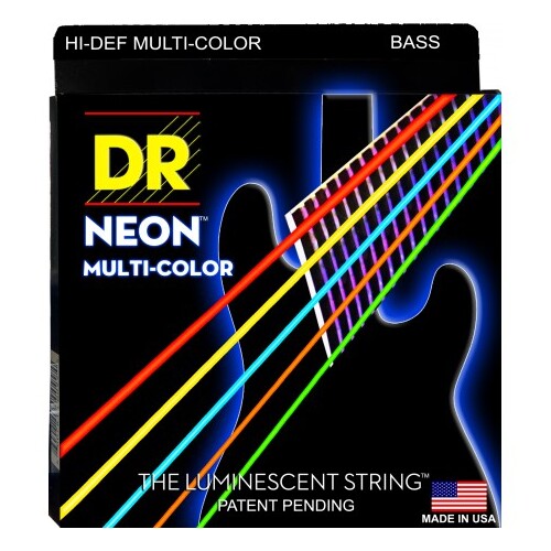 DR Strings MXB5-45 Multi Coloured 45-125 Bass Strings
