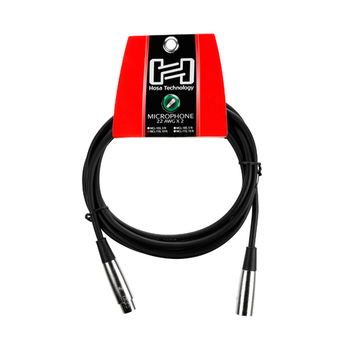 Hosa Microphone Cable, Hosa XLR3F to XLR3M, 10 ft