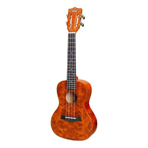 Mojo Traditional Series Birdseye Maple Concert Ukulele MCU-02-YG with Gig Bag Yellowburst