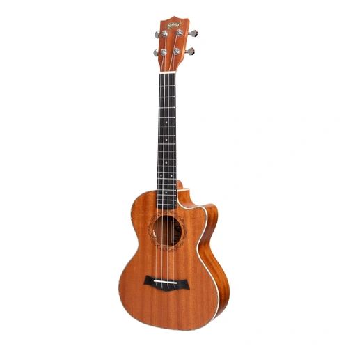 Mojo Traditional Series All Mahogany Cutaway Tenor Ukulele with Gig Bag - Natural Satin