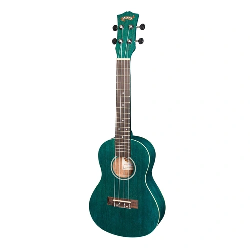 Mojo Colour Series Concert Ukulele Green MCU-C66-TGR 4-String Meranti/Nato Rosewood Bridge/Fingerboard 18 Frets 610mm Length