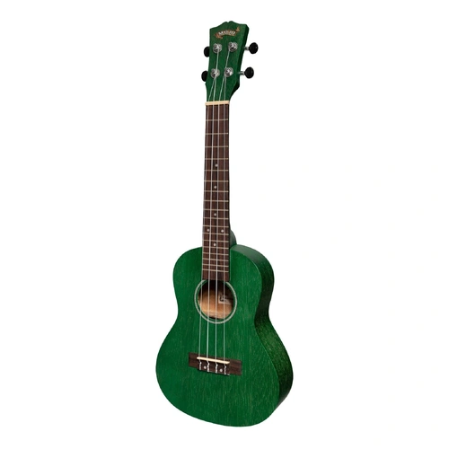 Mojo Colour Series Concert Ukulele - Green, Meranti/Nato Construction, Rosewood Fingerboard, 4 Strings, 18 Frets, Right Dexterity, Model MCU-C66-TGR