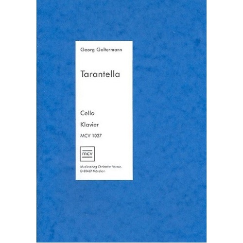 Goltermann Tarantella Op. 60 No. 2 for Cello and Piano, Arranged by Christofer Varner