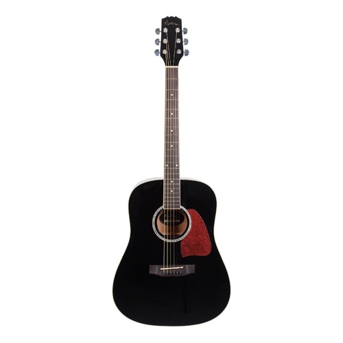 Martinez Beginner Acoustic Dreadnought Guitar (Black)