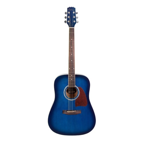 Martinez Beginner Acoustic Dreadnought Guitar (Blue)