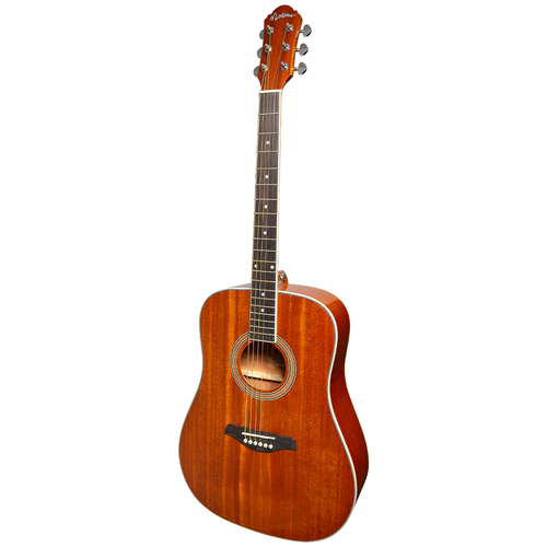 Martinez MD-41G Dreadnought Acoustic Guitar Gloss Mahogany Finish