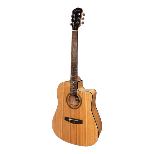 Martinez MDC-41 Dreadnought Cutaway Acoustic-Electric Guitar Mindi-Wood Natural Satin
