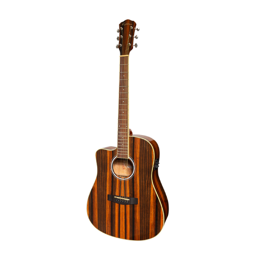 Martinez '51 Series' Left Handed Acoustic-Electric Dreadnought Guitar Amara Gloss MDC-51GL-AMA