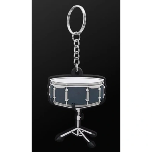 Musician Designer Snare Drum Keyring - 3D Music Keychain in Durable PVC with Gift Envelope, Perfect for Keys and Bags