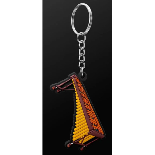 Musician Designer Marimba Keyring in PVC with 3D Details, Gift Envelope Included