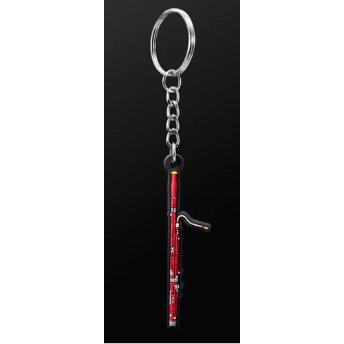 Musician Designer Bassoon Keyring - 3D PVC Keychain, Durable, Eco-Friendly, Gift Envelope Included, Perfect for Keys & Bags