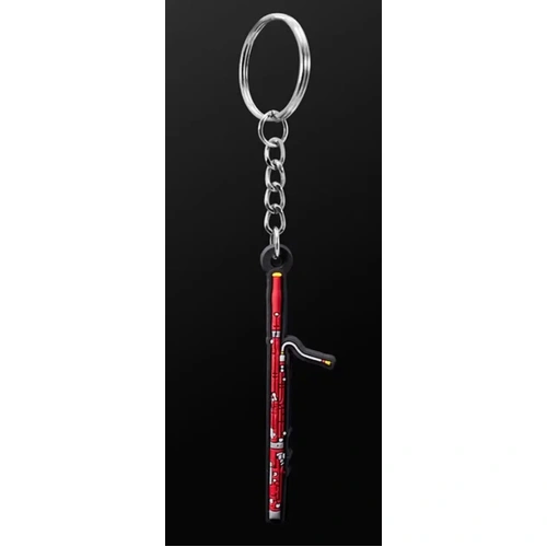 Musician Designer Bassoon Keyring - 3D PVC Keychain, Durable, Eco-Friendly, Gift Envelope Included